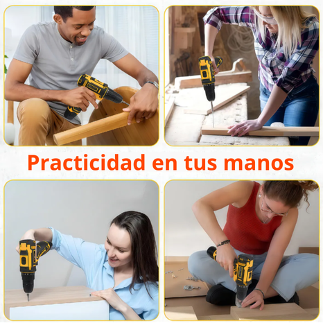 TALADRO INALAMBRICO + BRAZALETE IMANADO